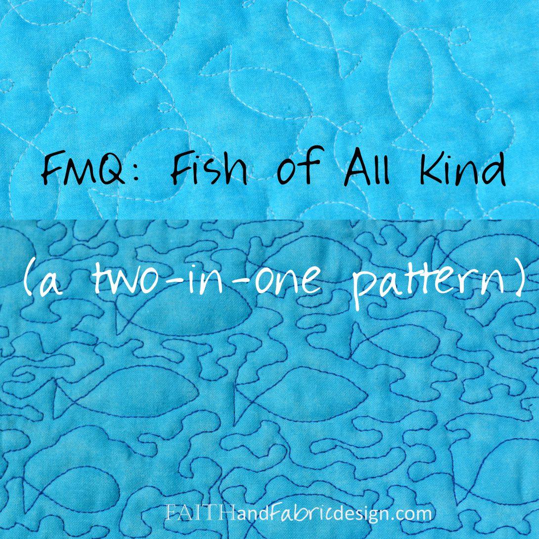Quilt Pattern Fish Of All Kind Free Motion Quilting Peter S