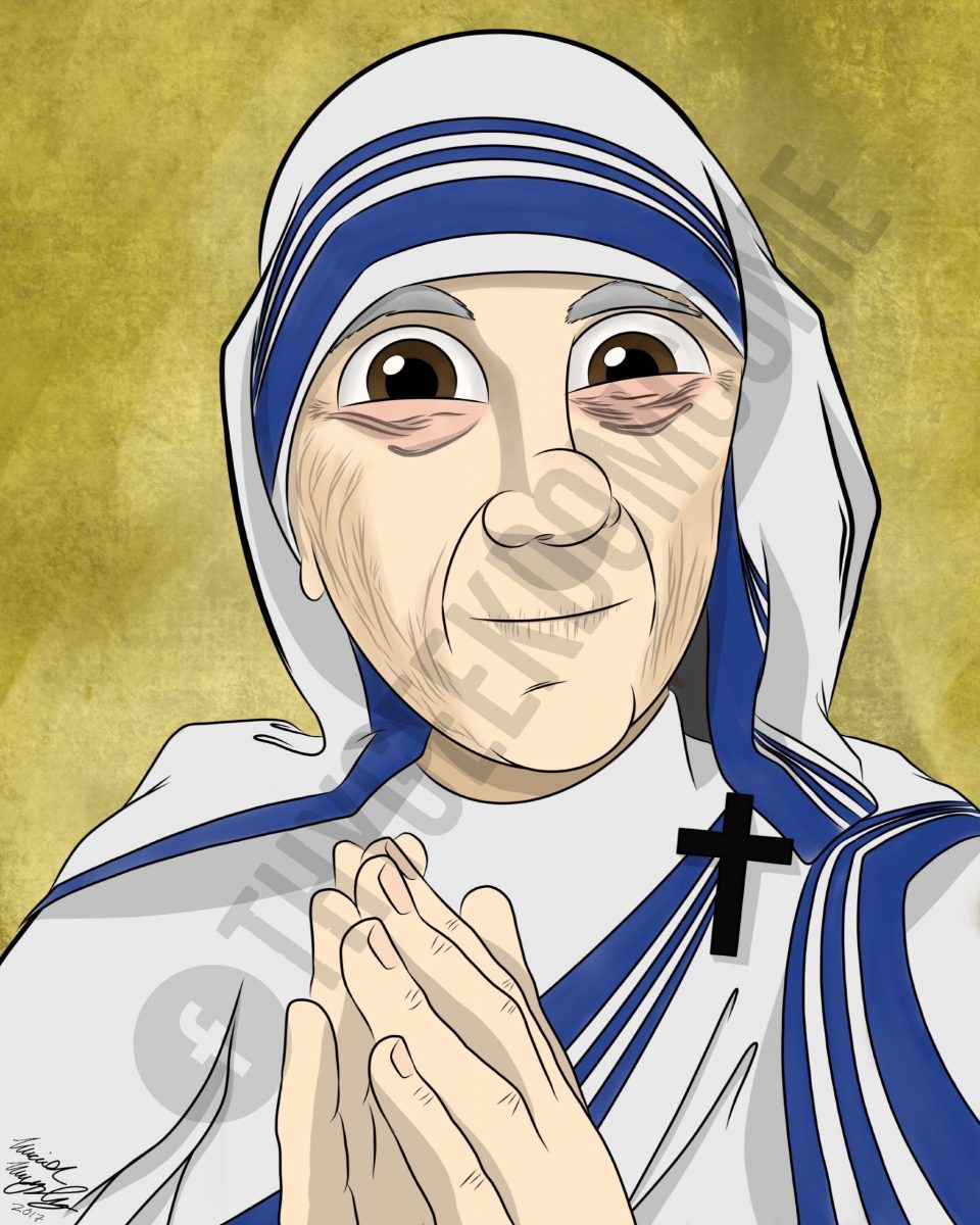 Mother Teresa Cartoon “Icon” 8×10 (Print) | Peter’s Square