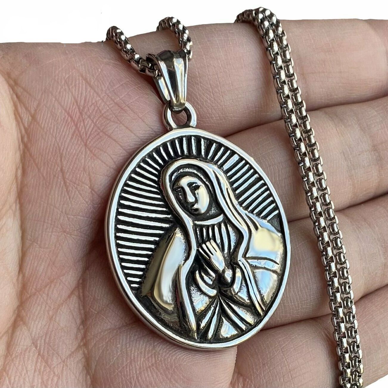 Our Lady of Guadalupe Necklace (24K Gold Filled) – Rosarios Y Mas