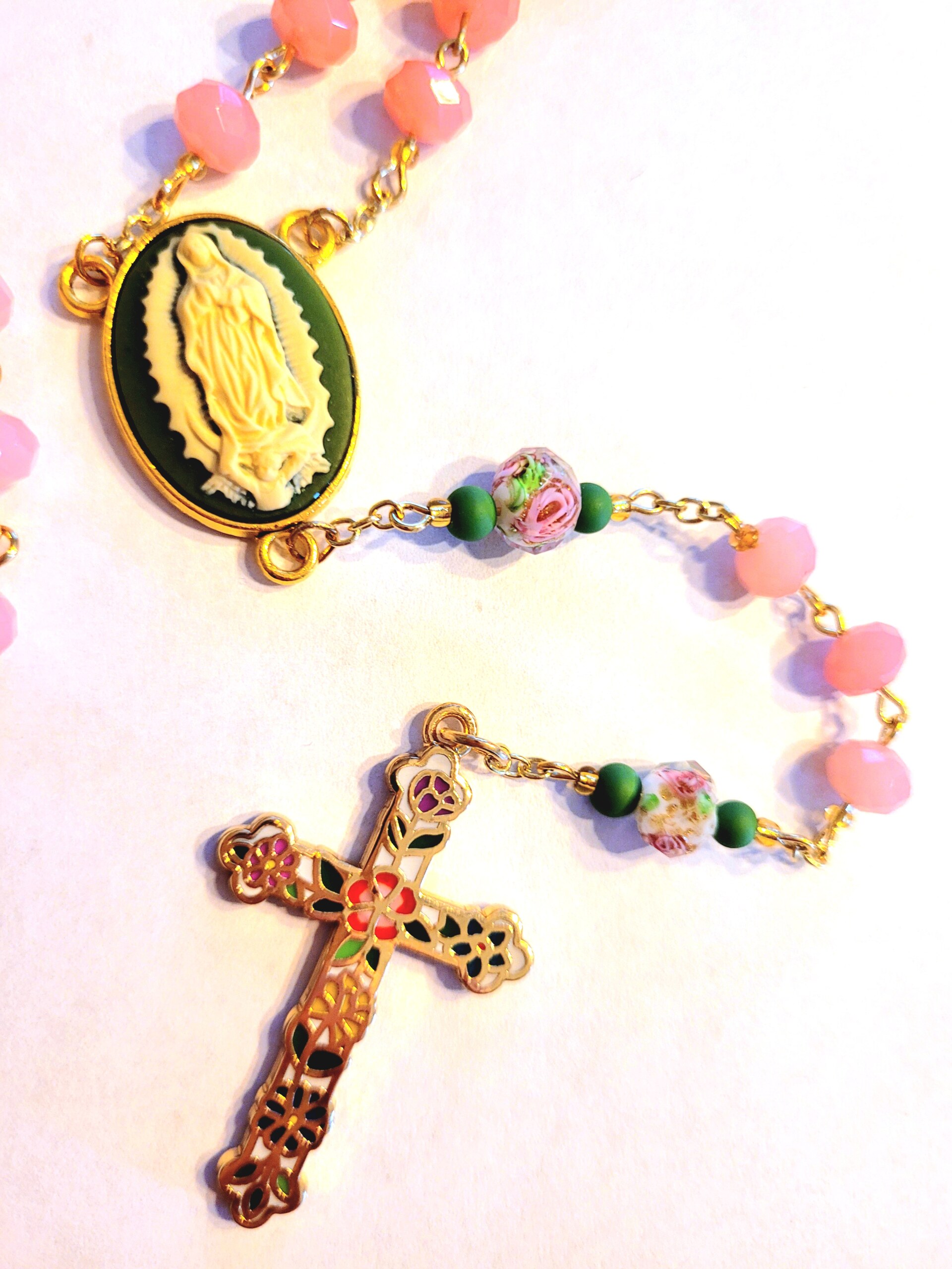 Rosary Prayer Blanket - Pink | worthy of Agape | Catholic Goods