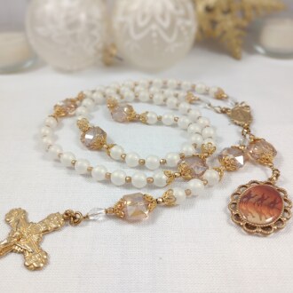 Three Kings Frosted Christmas Rosary