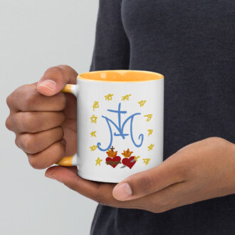 Miraculous Medal Mug with Color Inside