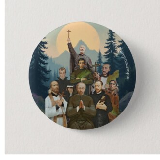 Jesuit Martyrs of North America Button Pin