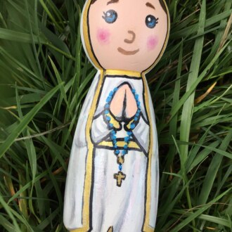 Our Lady of Fatima Peg Doll