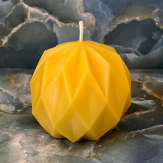 Beeswax Diamond Ball Candle