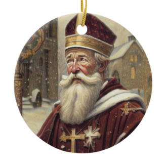 St. Nicholas Ceramic Ornament