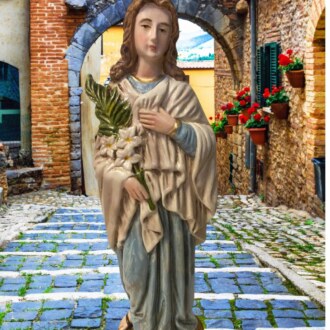 Saint Maria Goretti 9.5" Statue, New from Colombia #L023