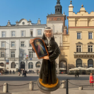 SainSaint Sister Faustina 7.5" Statue, New from Colombia #L001t