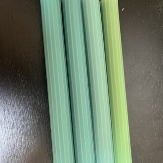 Textured taper candles
