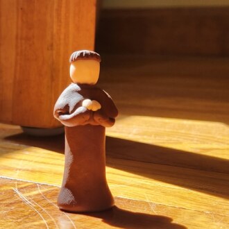 Mini St. Francis of Assisi Figurine