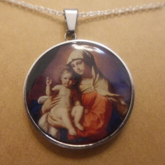 Mary and Infant Jesus Pendant