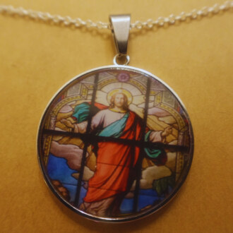 Ascension Stained Glass Pendant
