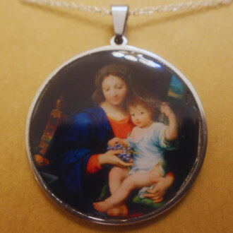 Mary and Infant Jesus Pendant