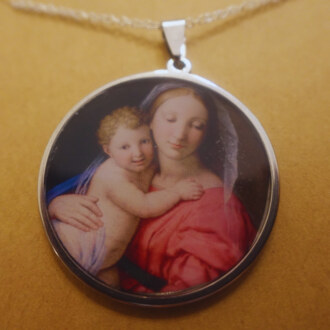 Mary and Infant Jesus Pendant