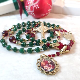 Low How a Rose E'er Blooming Christmas Rosary