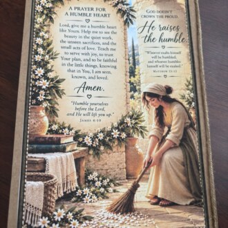 Handcrafted Prayer Journal – A Prayer for a Humble Heart